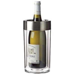 Wine Enthusiast Double Walled Iceless Wine Bottle Chiller