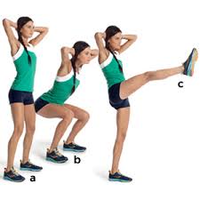 Squat with Kick-Back