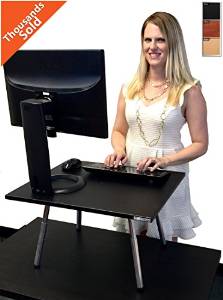 The Original Stand Steady Standing Desk (Black)