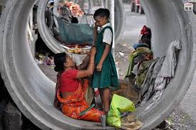 Dharavi Slum in Mumbai, India