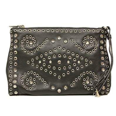 Prada Nero Black Studded Wristlet Clutch