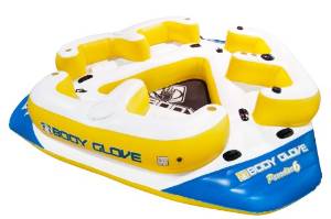 Body Glove Paradise 6 Inflatable Aqua Lounge with Waterproof Speaker System