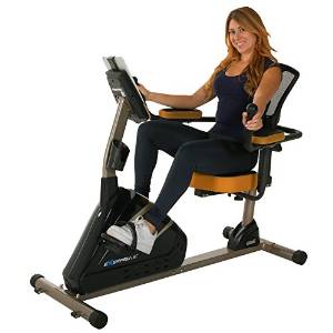 Exerpeutic Magnetic Recumbent Bike with Bluetooth Technology and Mobile Application Tracking