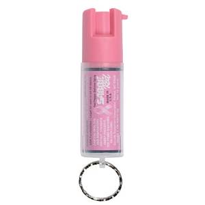 Sabre Red Pepper Spray, Pink Key Ring